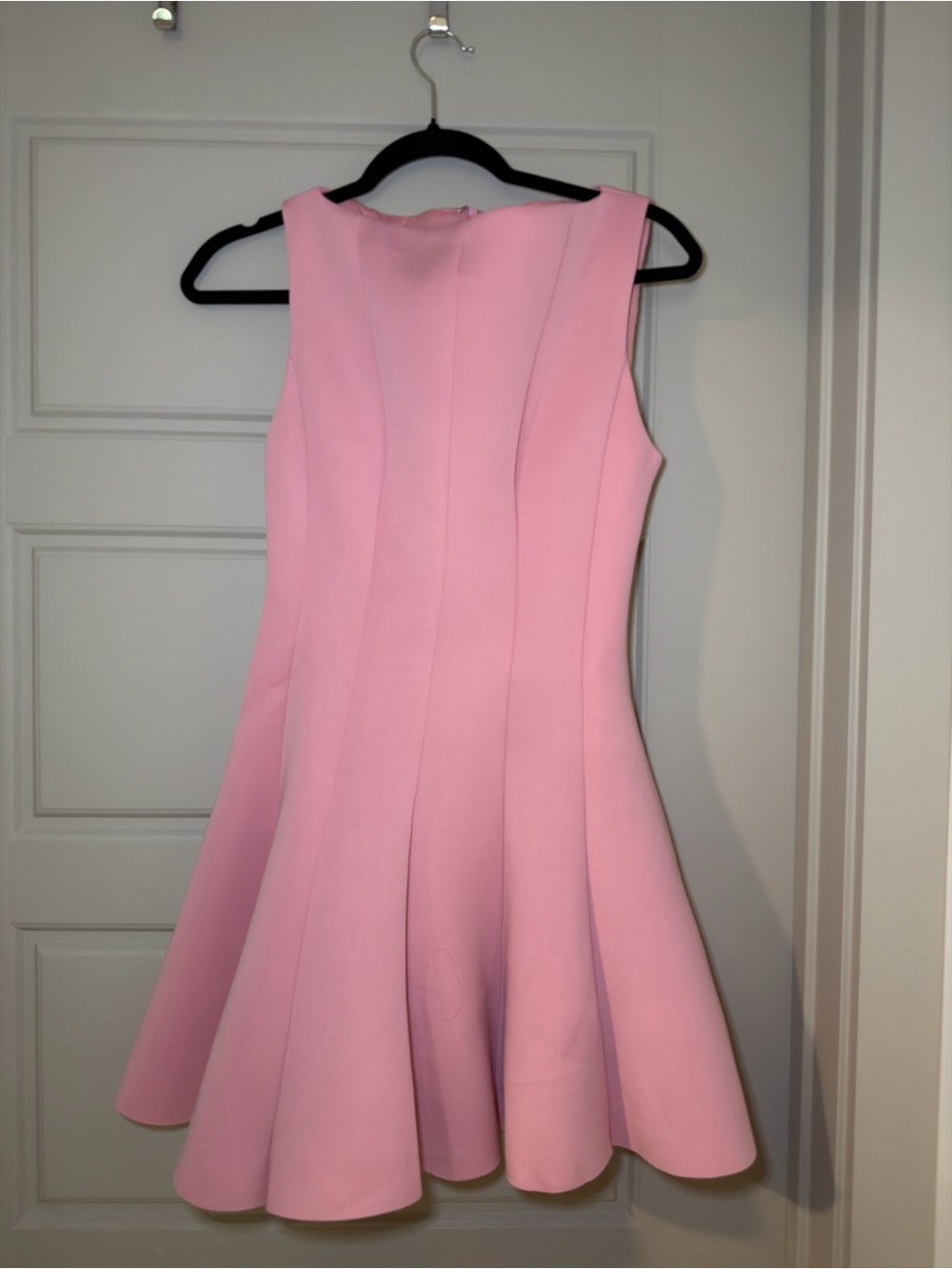 Baby Pink Fit & Flare Skater Dress – Sleeveless